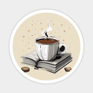 Coffee and  books Magnet